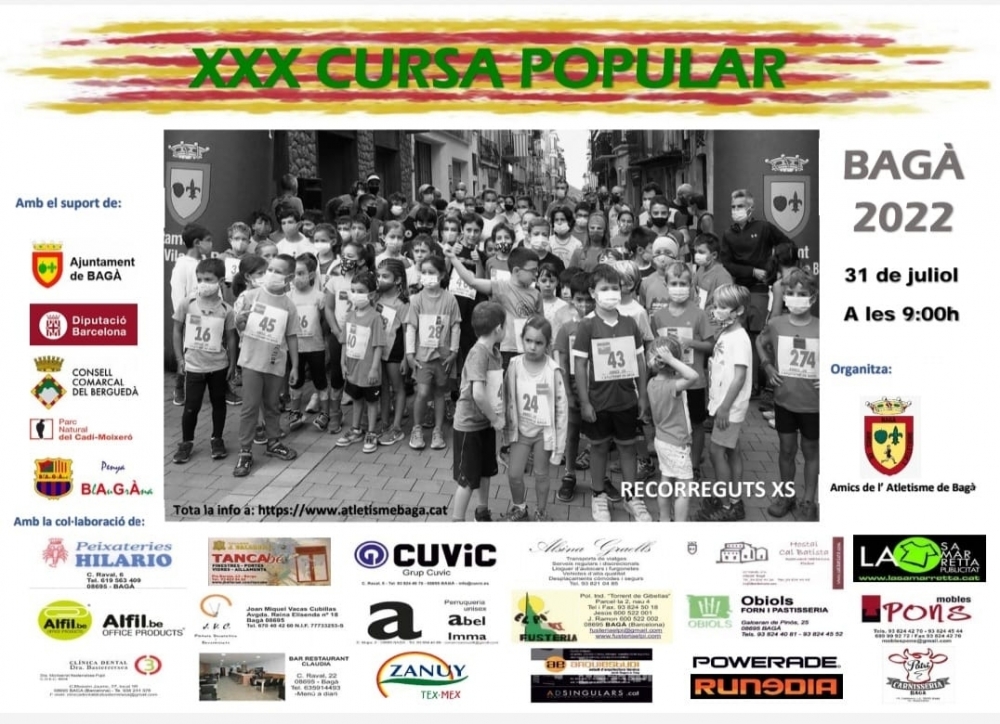 XXX - CURSA POPULAR (BAGÀ 2022) - Amics de l'Atletisme Bagà